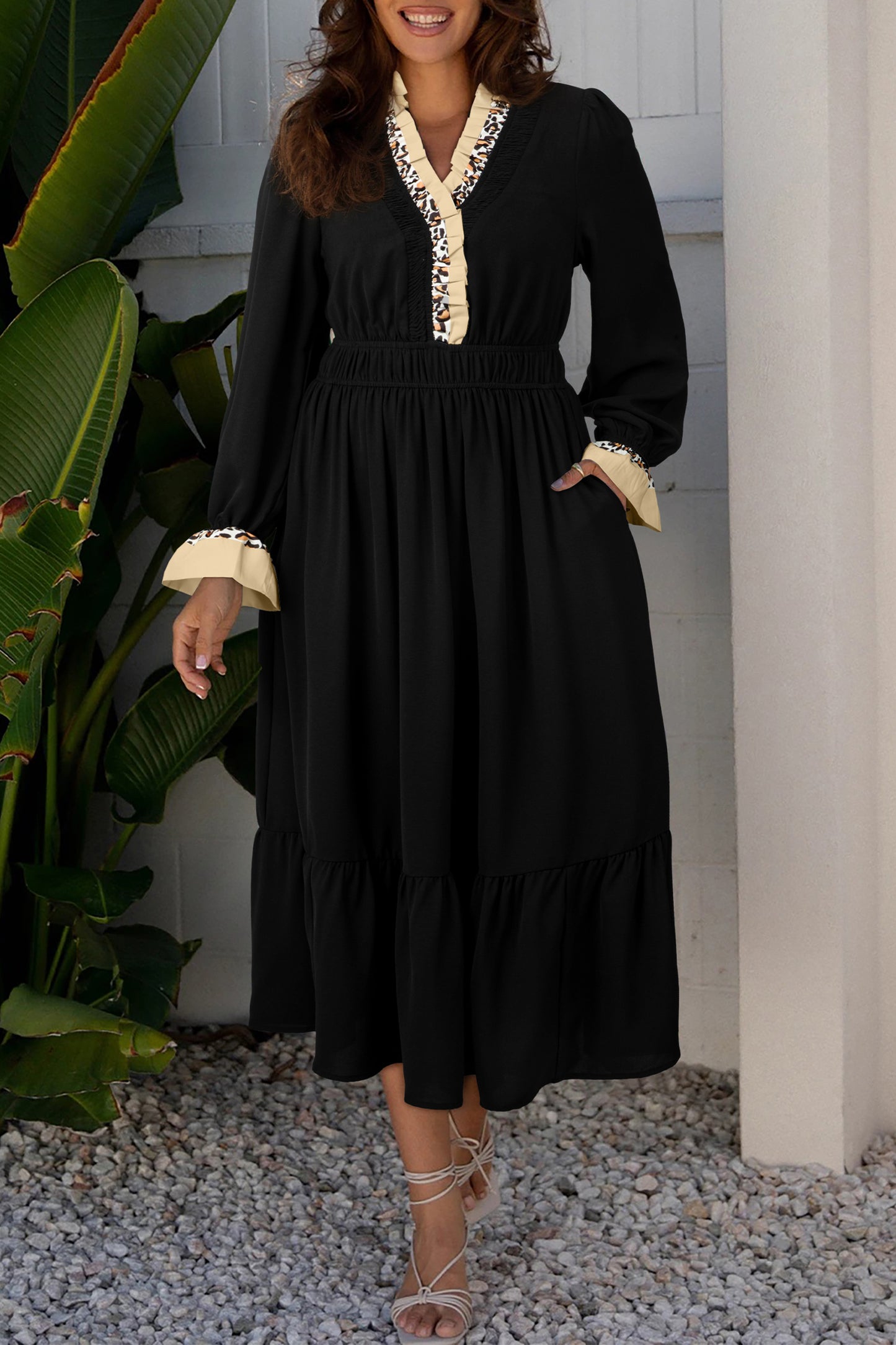 Midnight Wildflower Midi