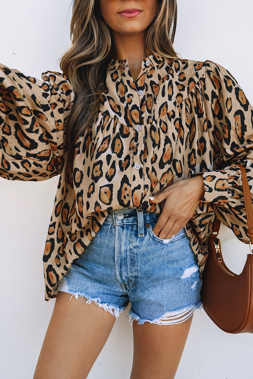 The Wild Side Button Blouse