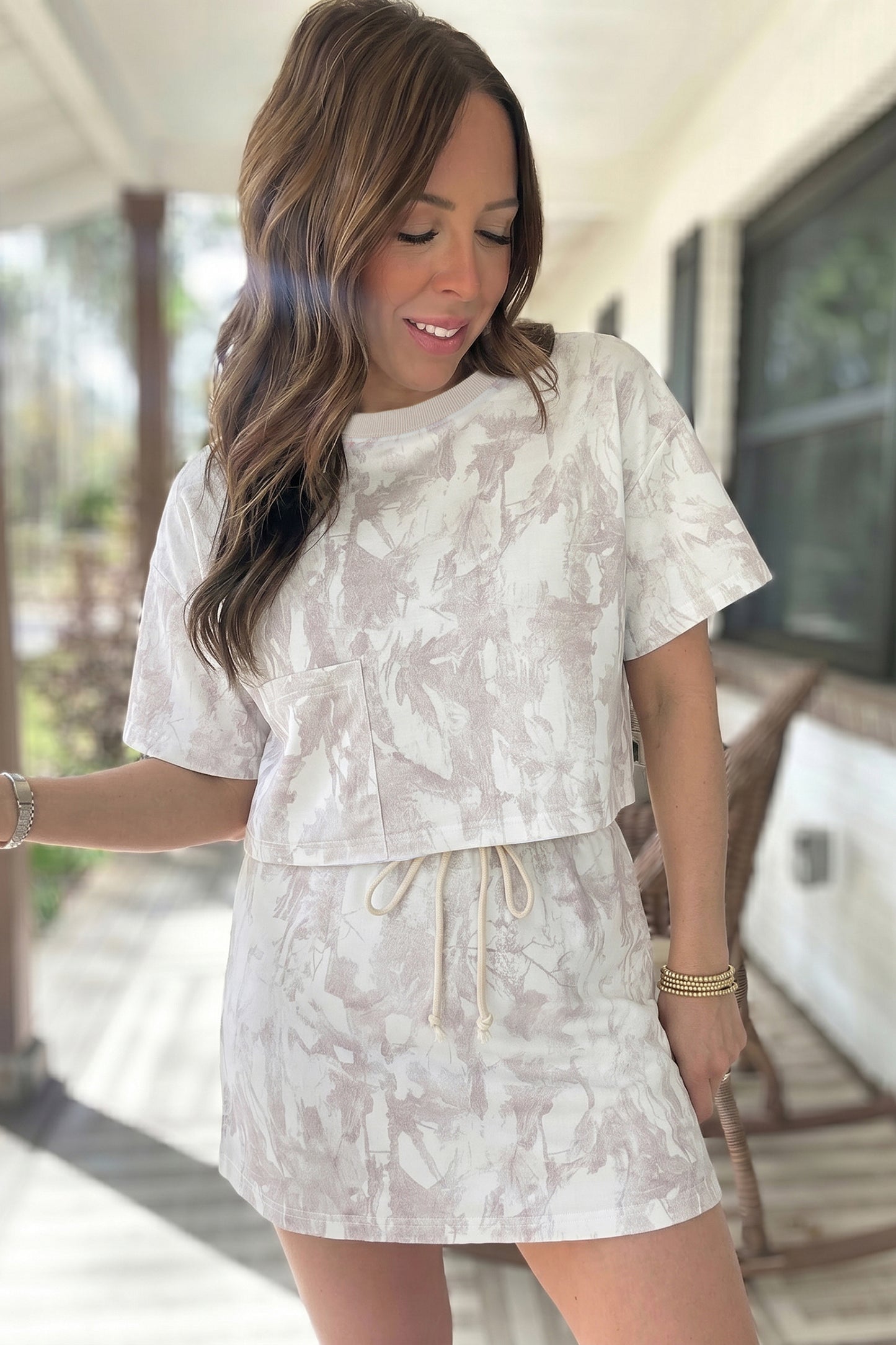Sandstone Sketch Skort Set