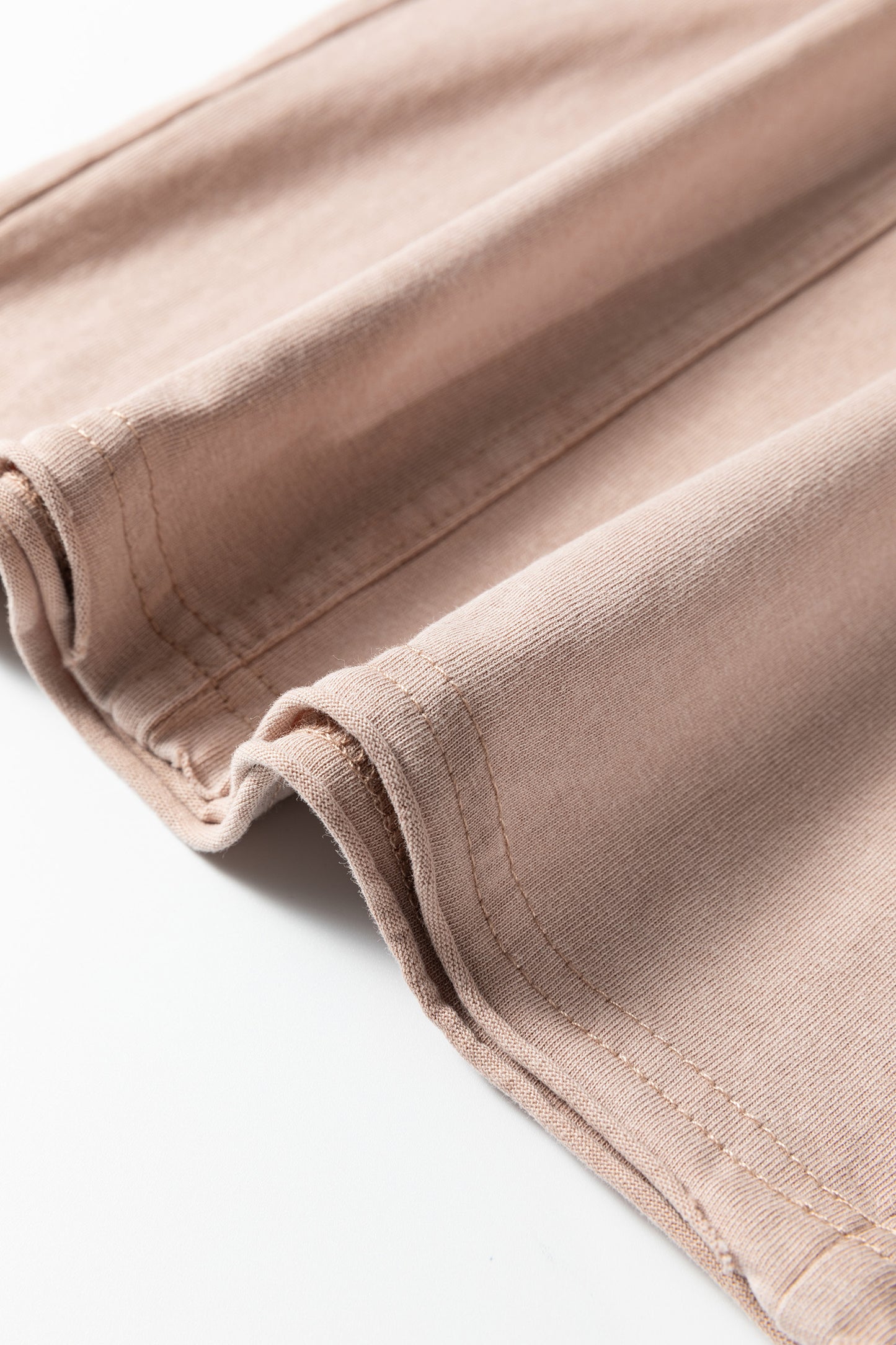 Beige Mineral Wash Pocketed Wide Leg Pants