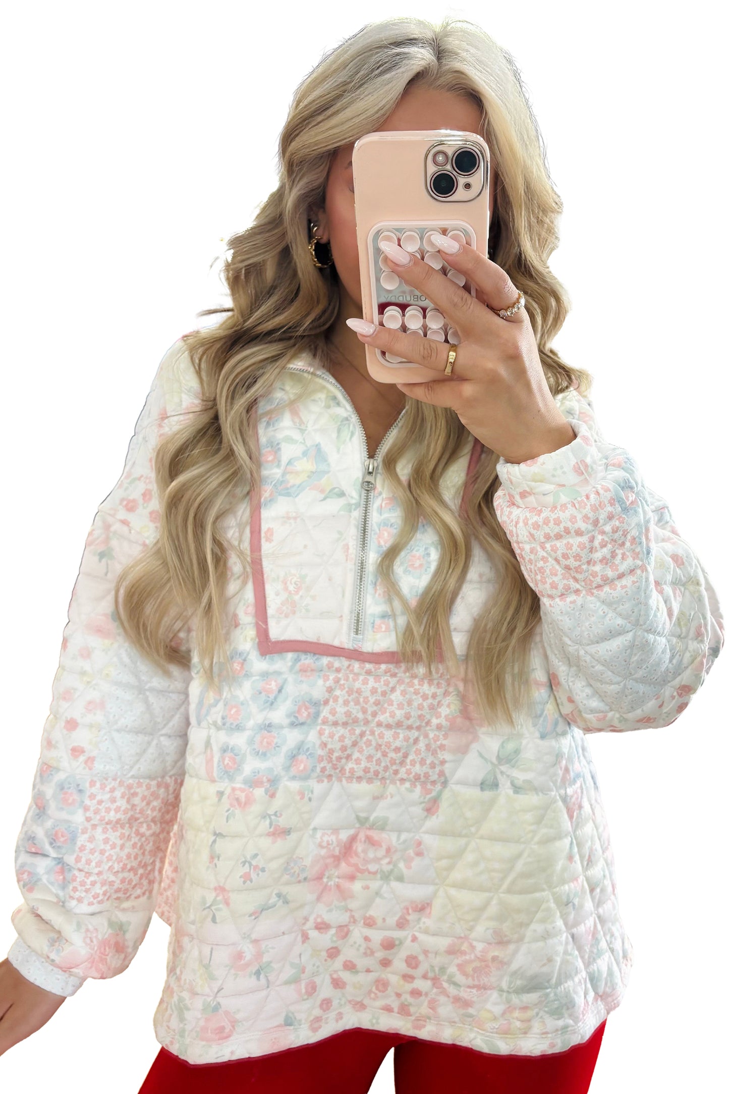 The Cottage Rose Quilt Pullover