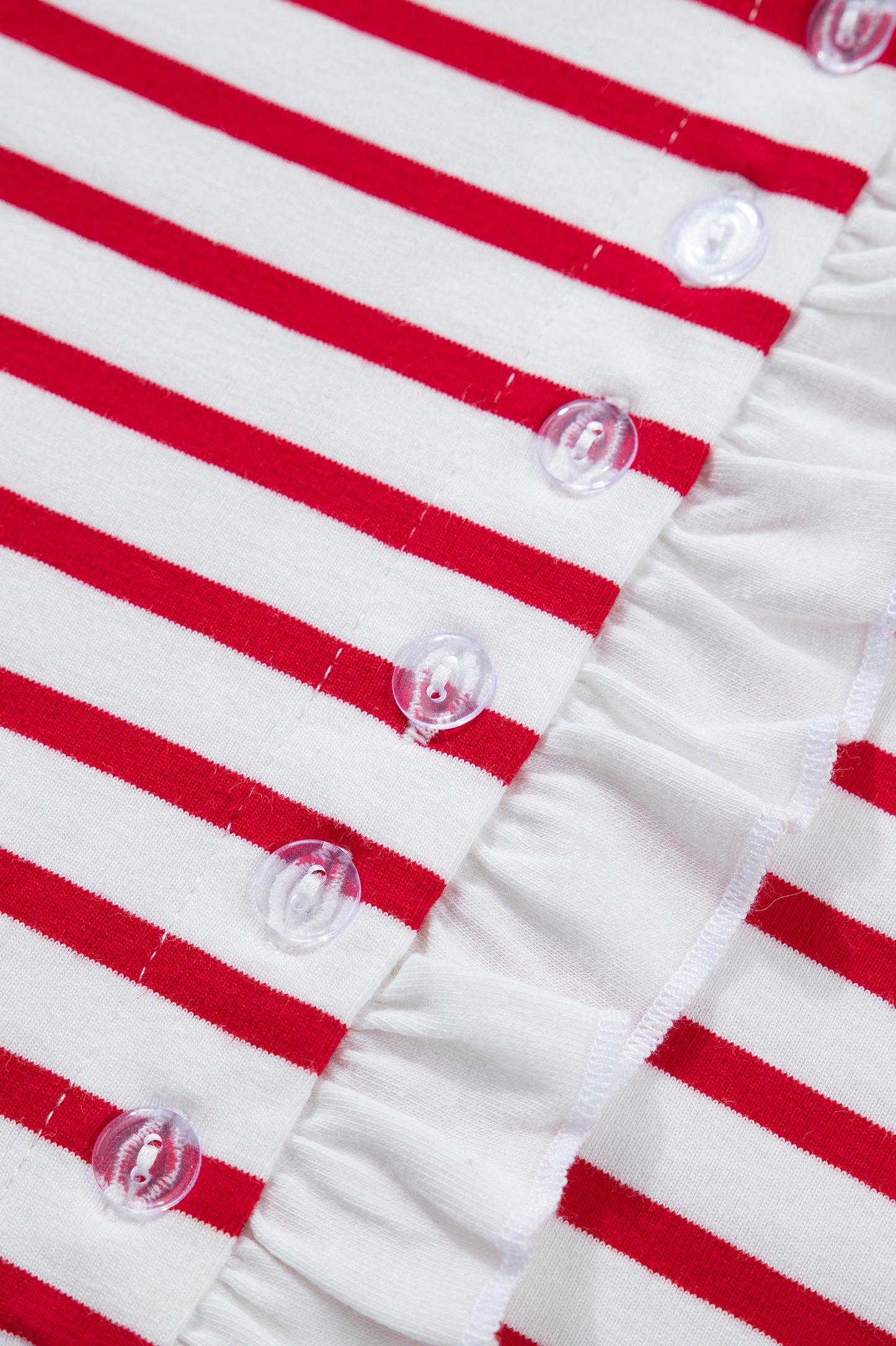 The Rally Stripe Ruffle Top