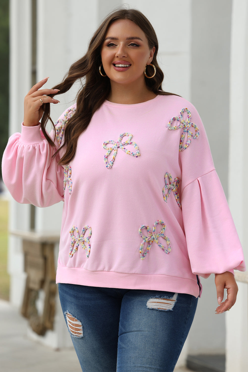 Tied With Love Bow Sweatshirt
