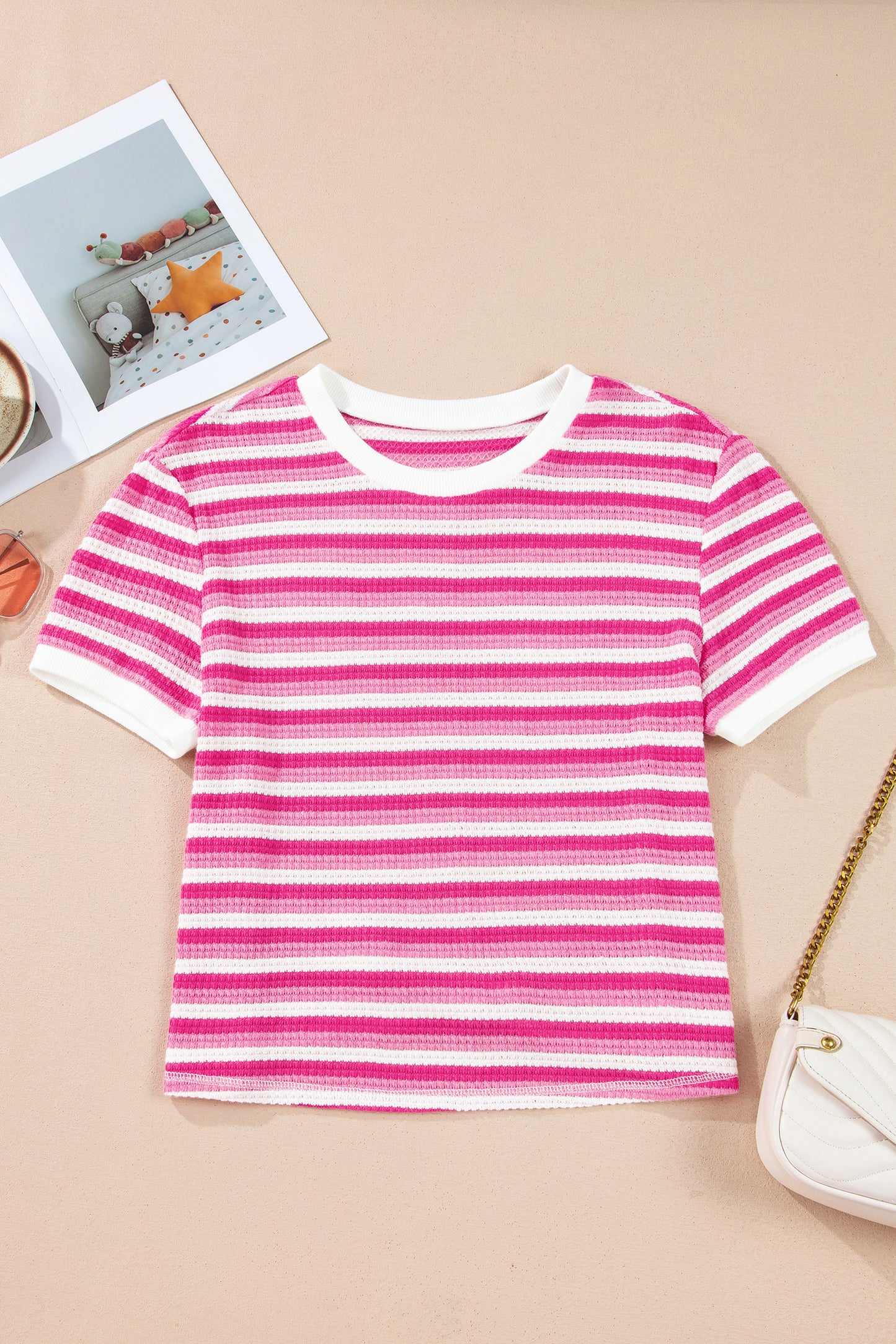 Strawberry Cream Stripe Tee