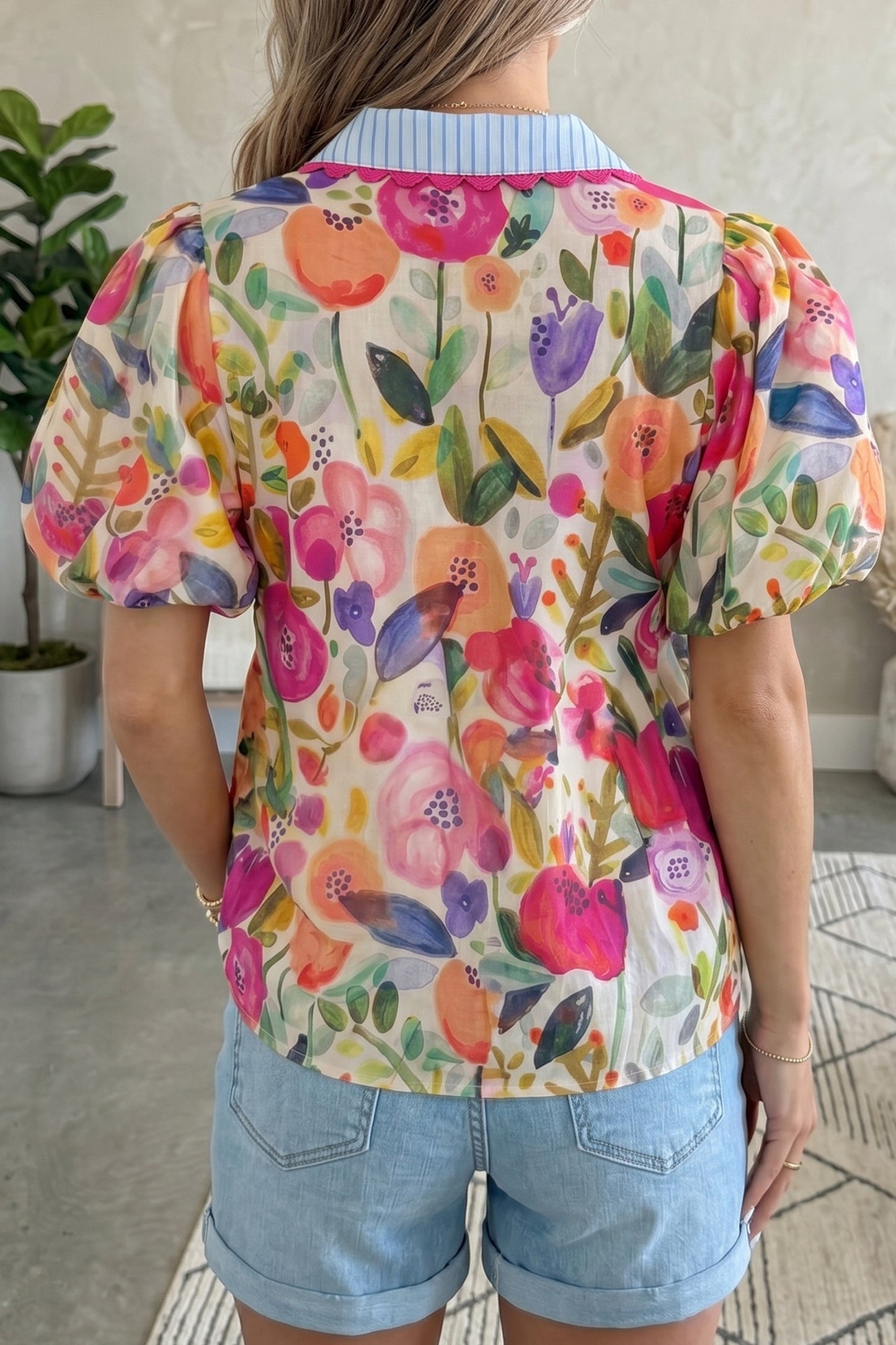 Painted Petals Blouse