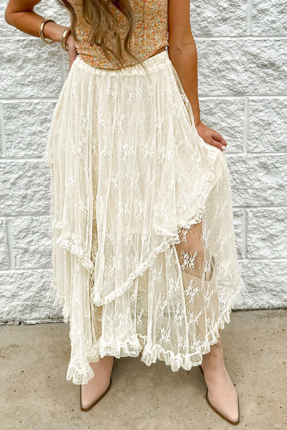 Heirloom Grace Lace Midi Skirt