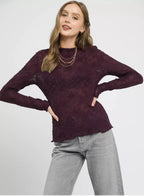 Plum Twilight Lace Top