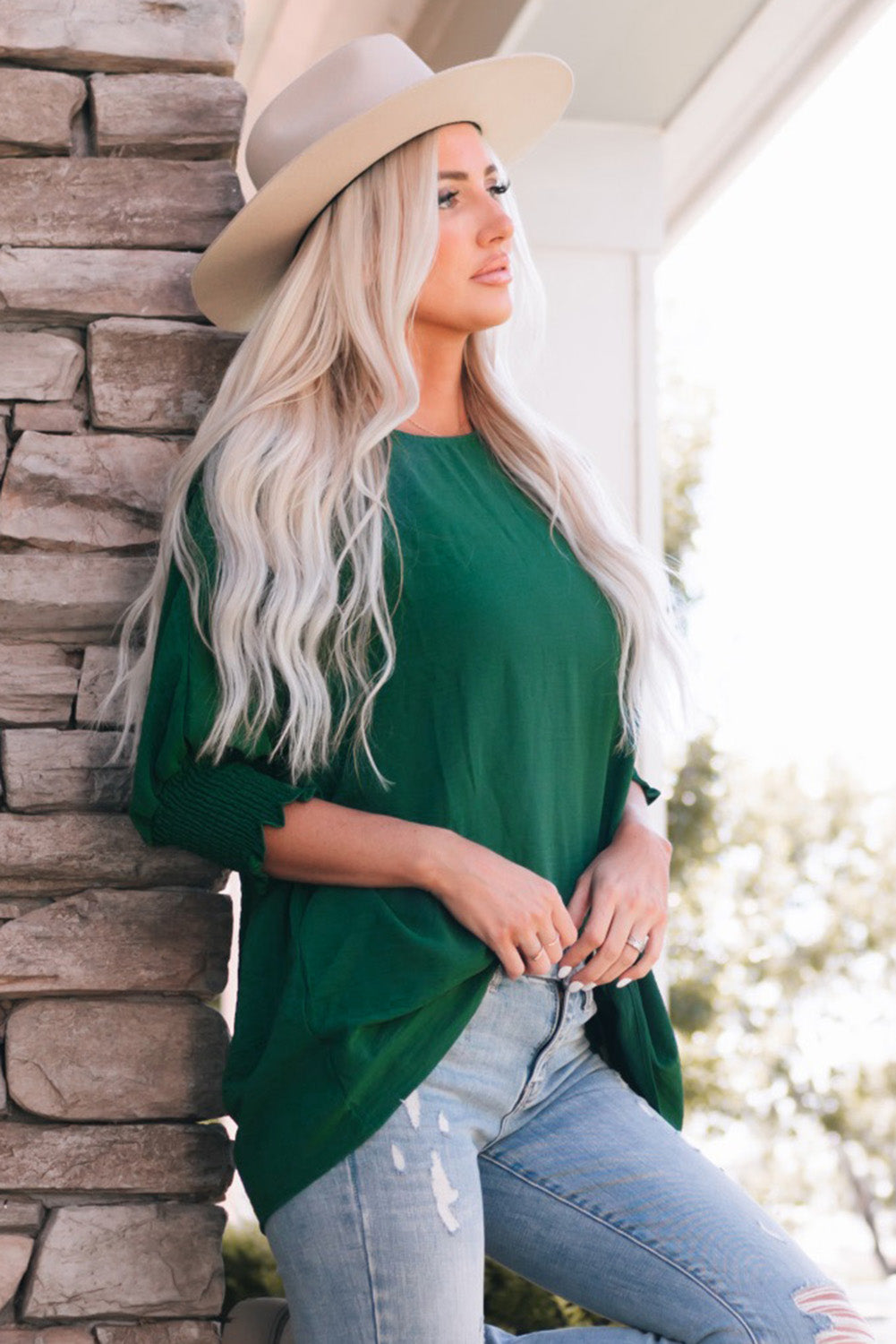 The Evergreen Grace Blouse