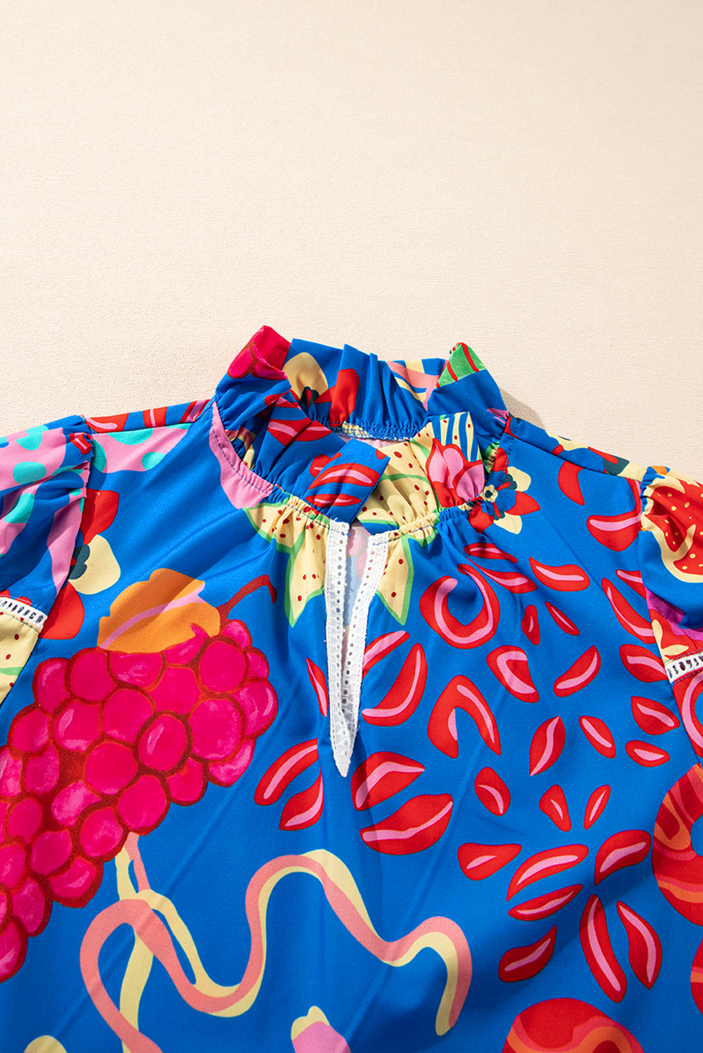 Santorini Bloom Statement Blouse