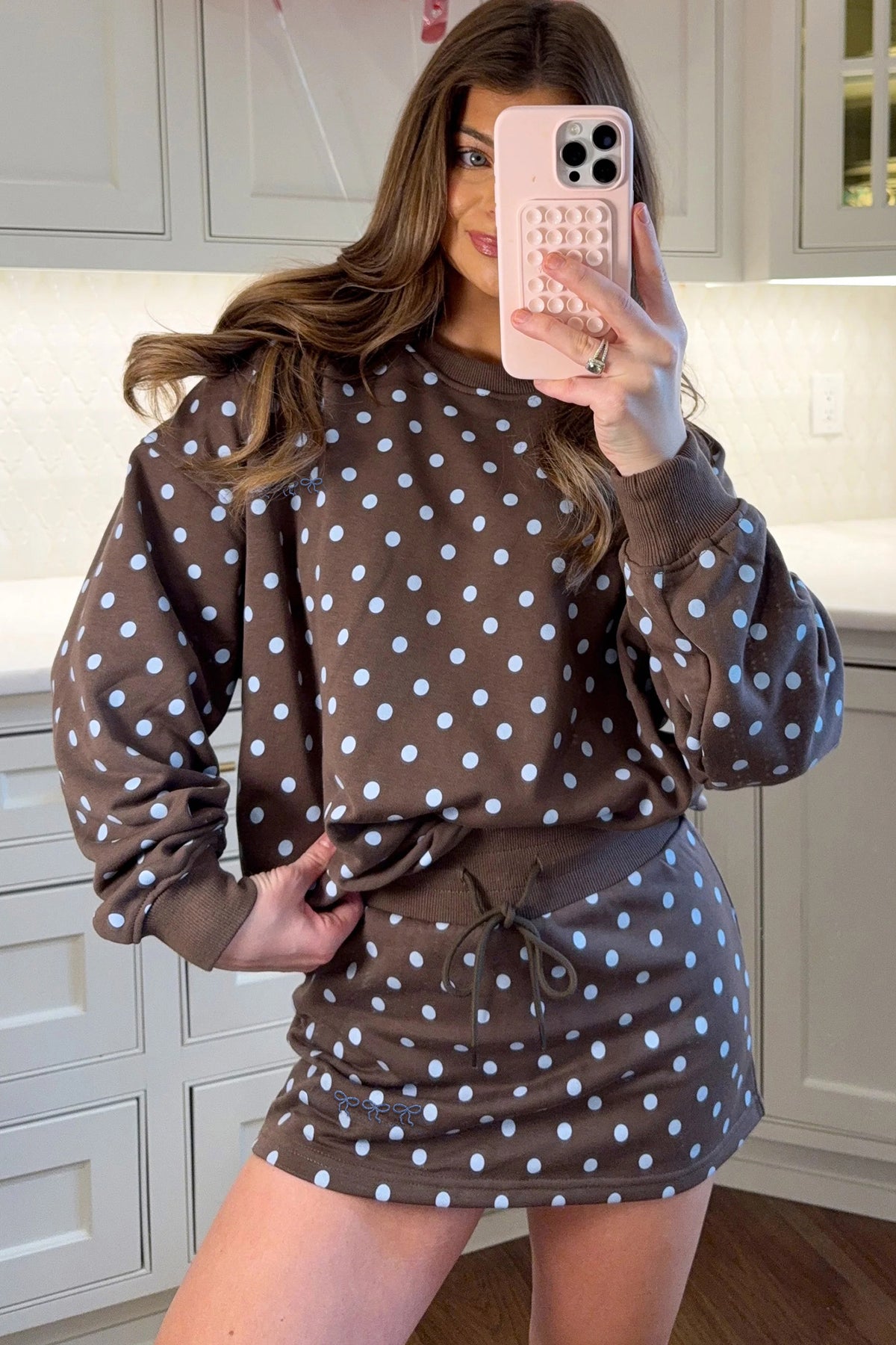 Mocha Dot Dream Set