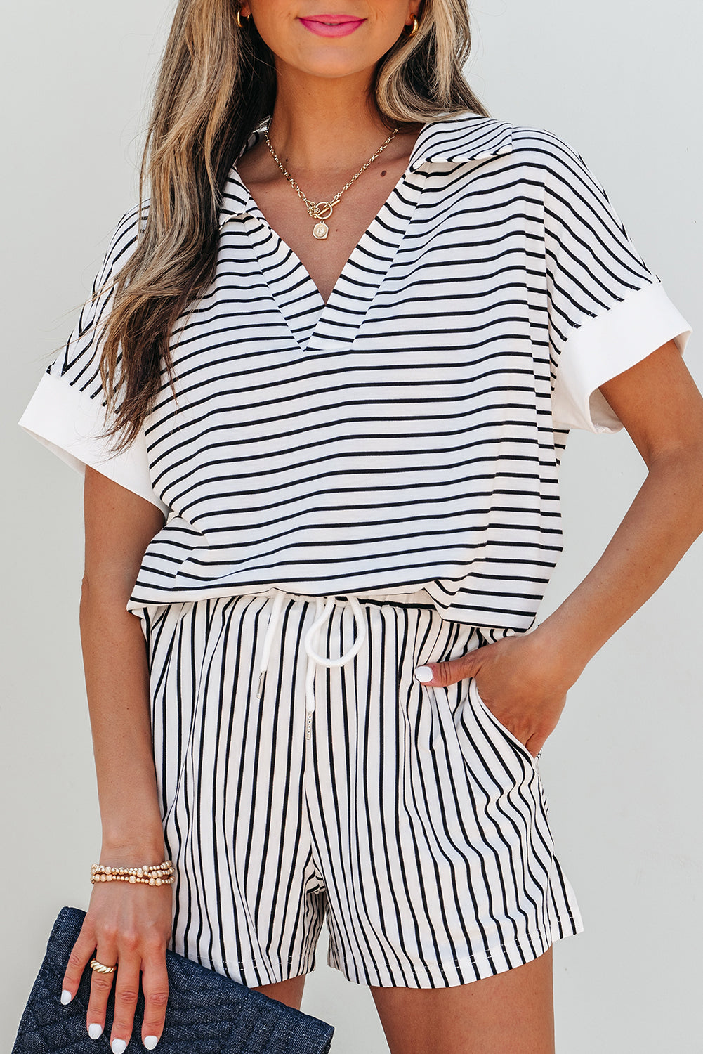 Coastal Ease Striped Lounge Set