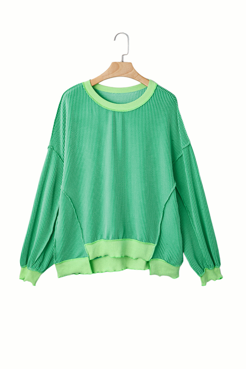 Minted Charm Textured Knit Top