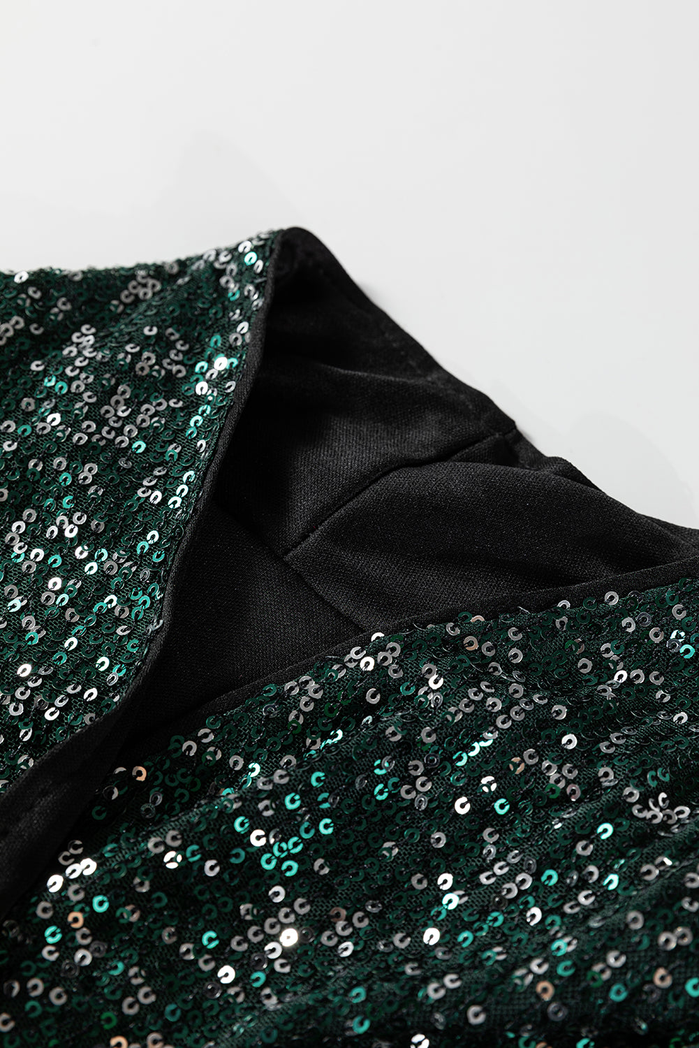 Emerald Elegance Sequin Kimono