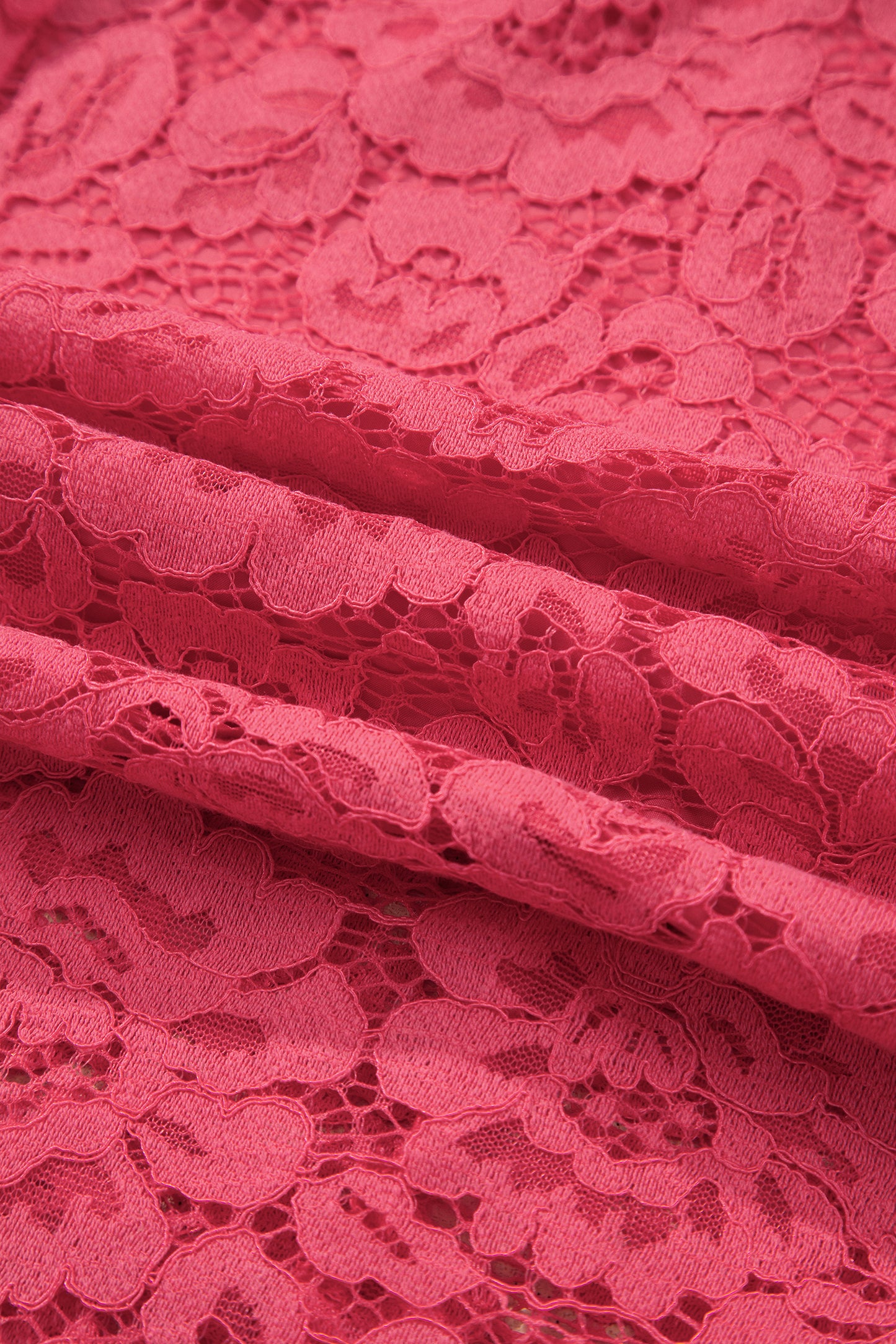 Rosé Riviera Lace Midi