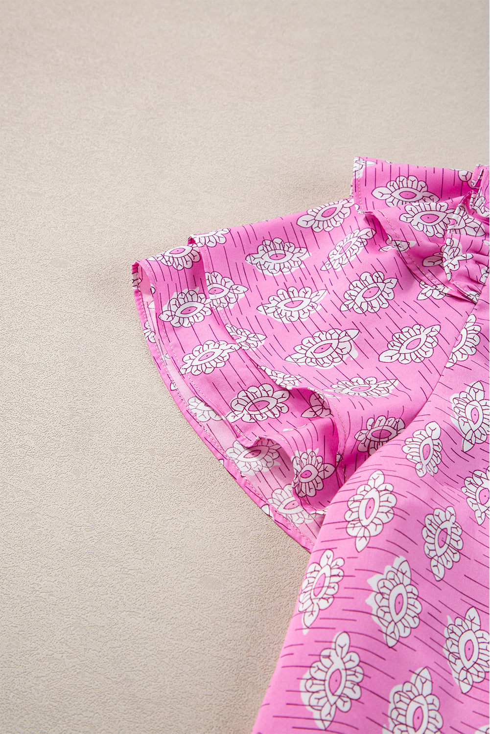 Pink Petal Ruffle Blouse