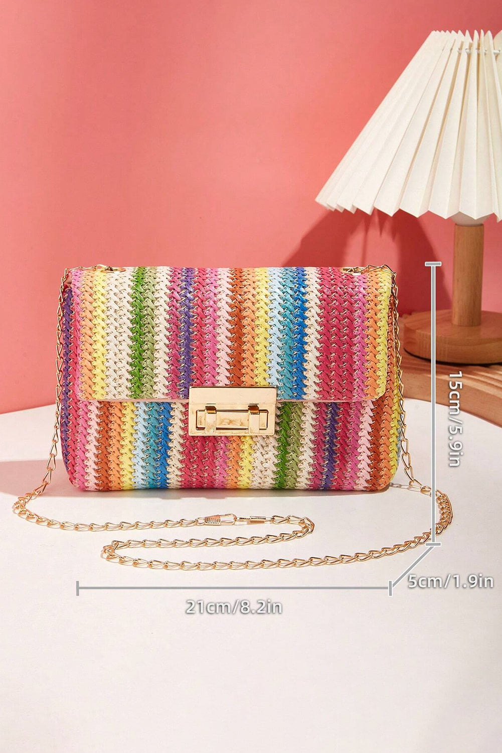 Sunset Market Woven Clutch
