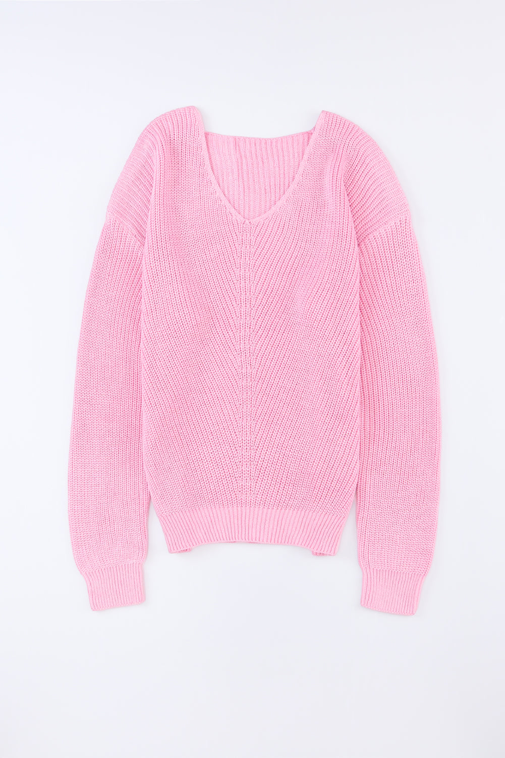 The Pink Peony V-Neck Sweater