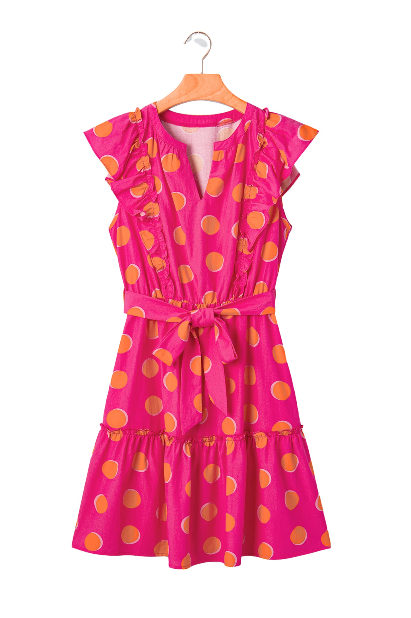 Pink Sunset Polka Dot Dress