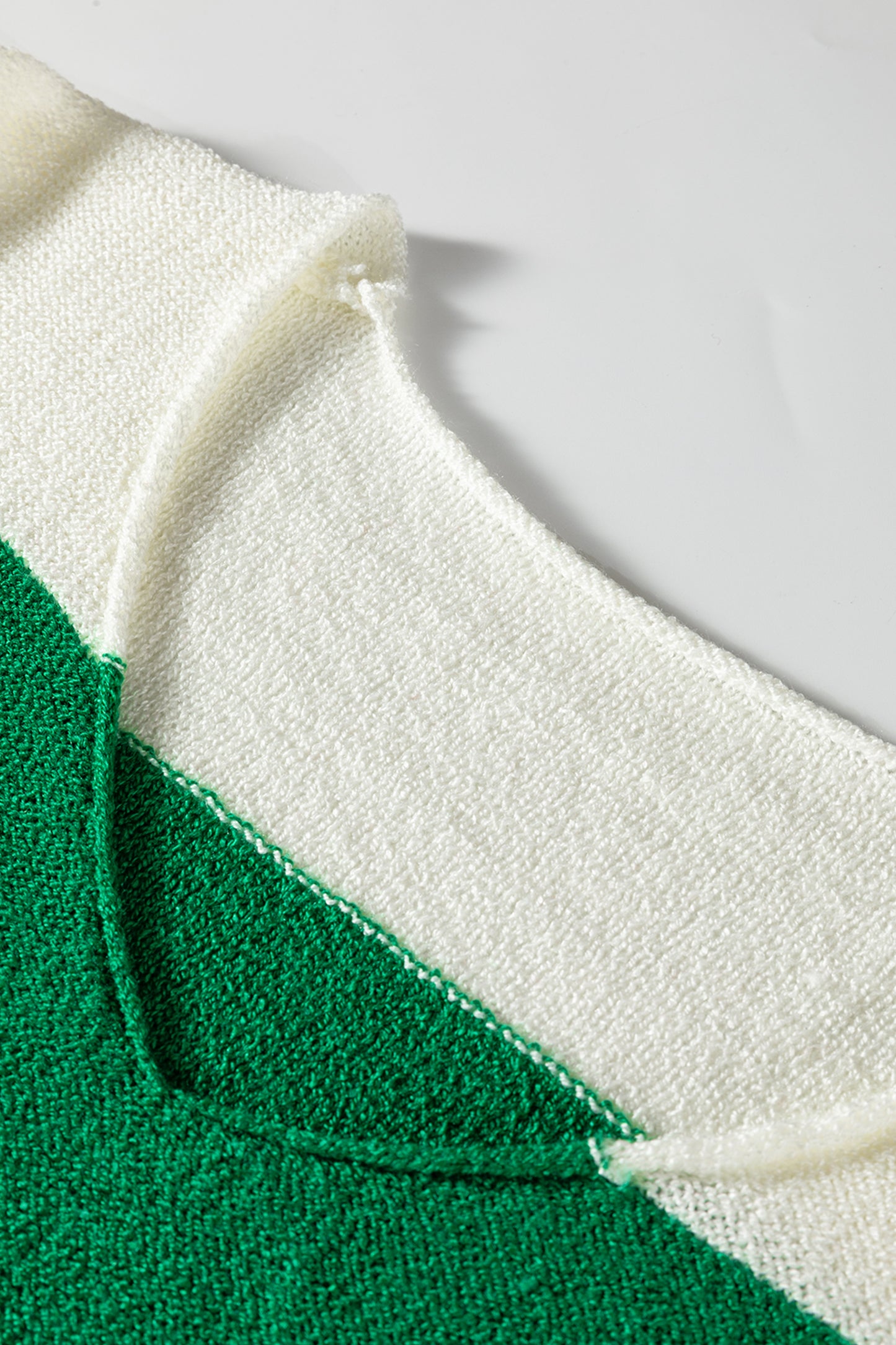 Green & Cream Harbor Sweater