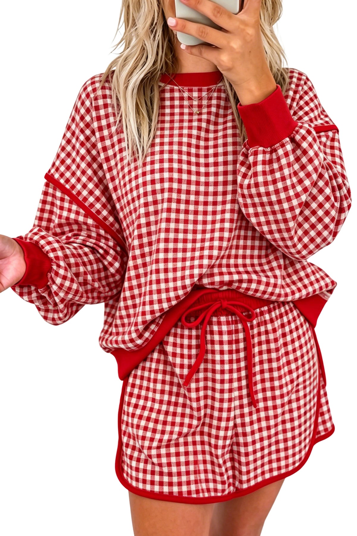 Red Rally Skort Set