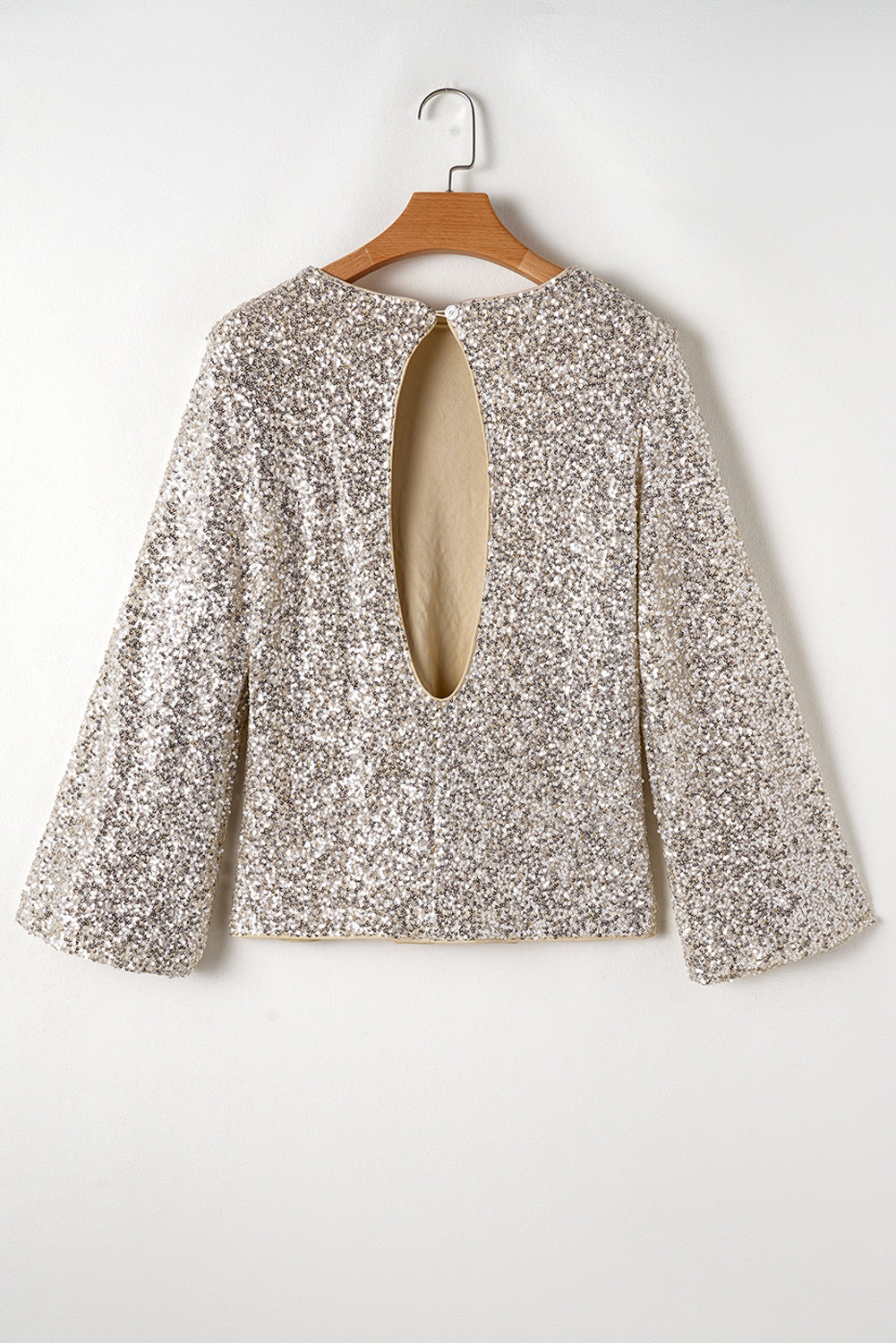 Starlit Champagne Sequin Top