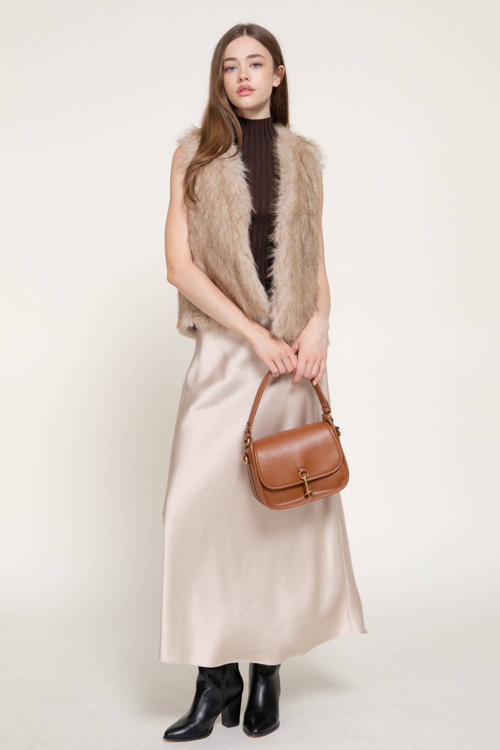 The Champagne Problems Faux Fur Vest