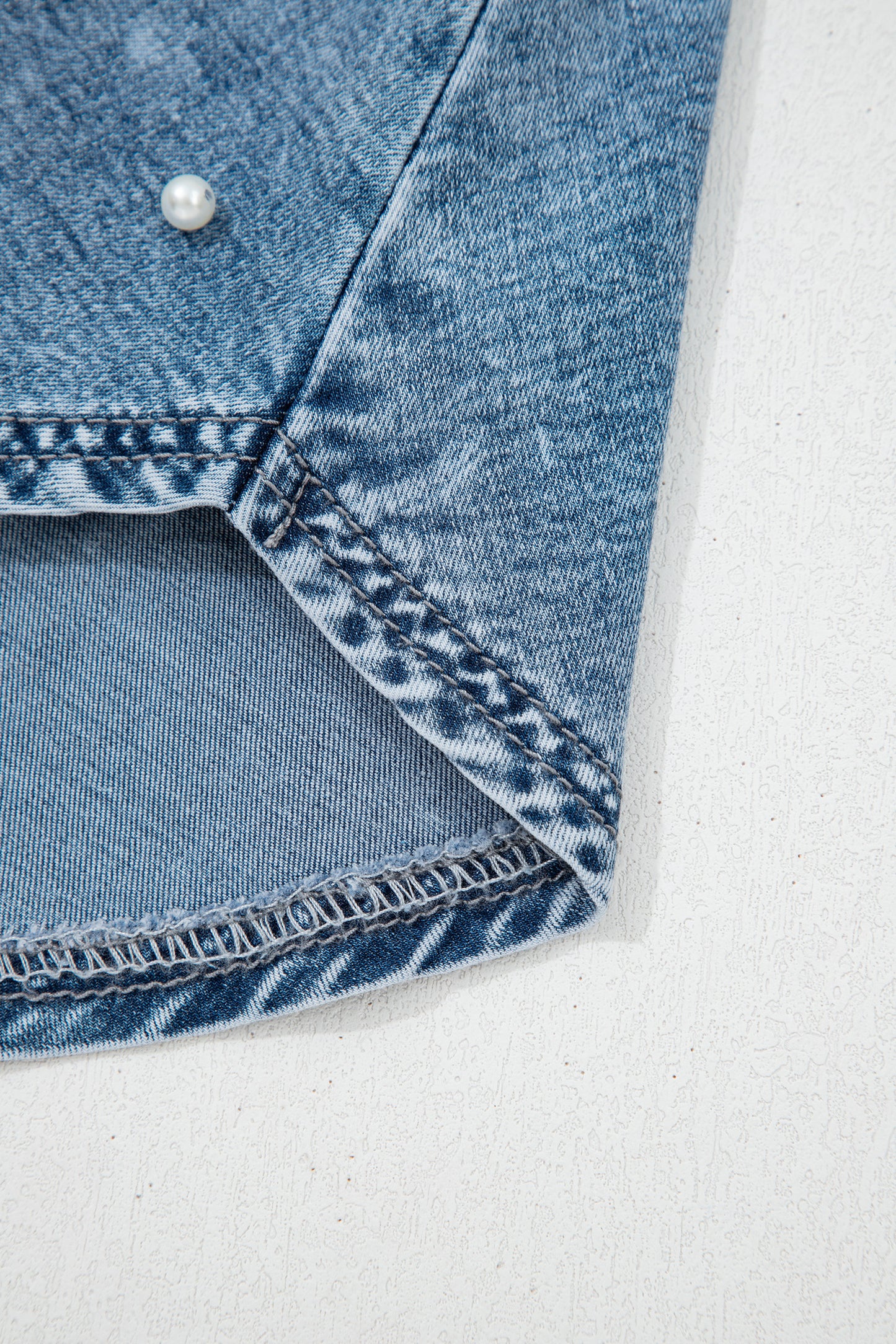 Pearl Tide Denim Skort