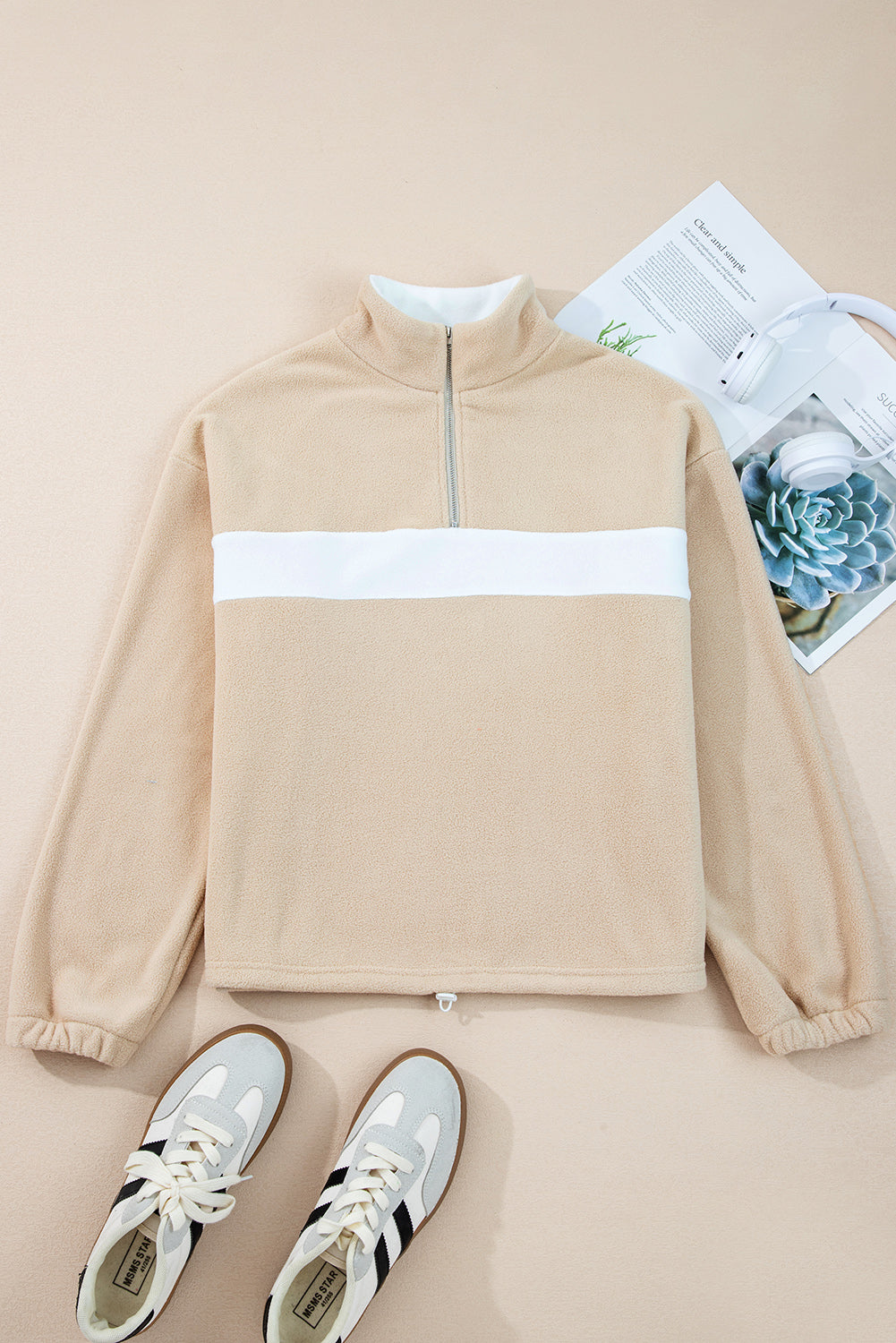 Latte Layers Fleece Pullover