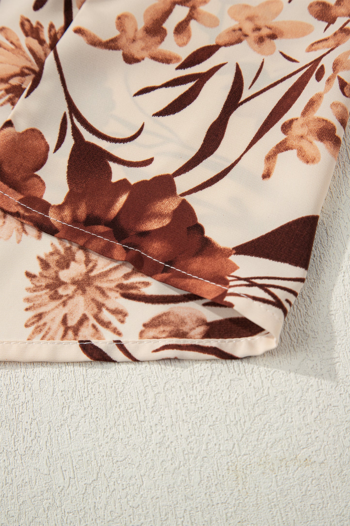 Autumn Bloom Satin Blouse