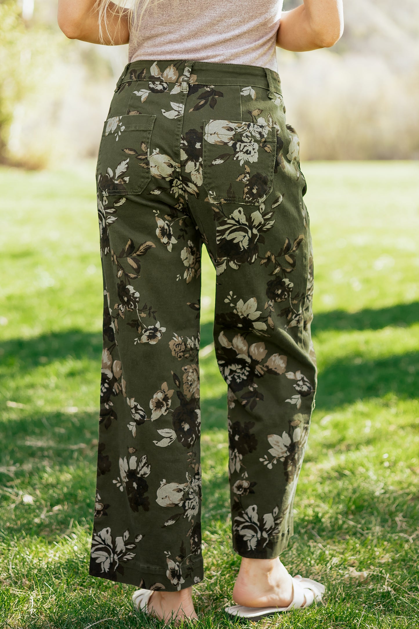 Woodland Rose Straight Leg Pants