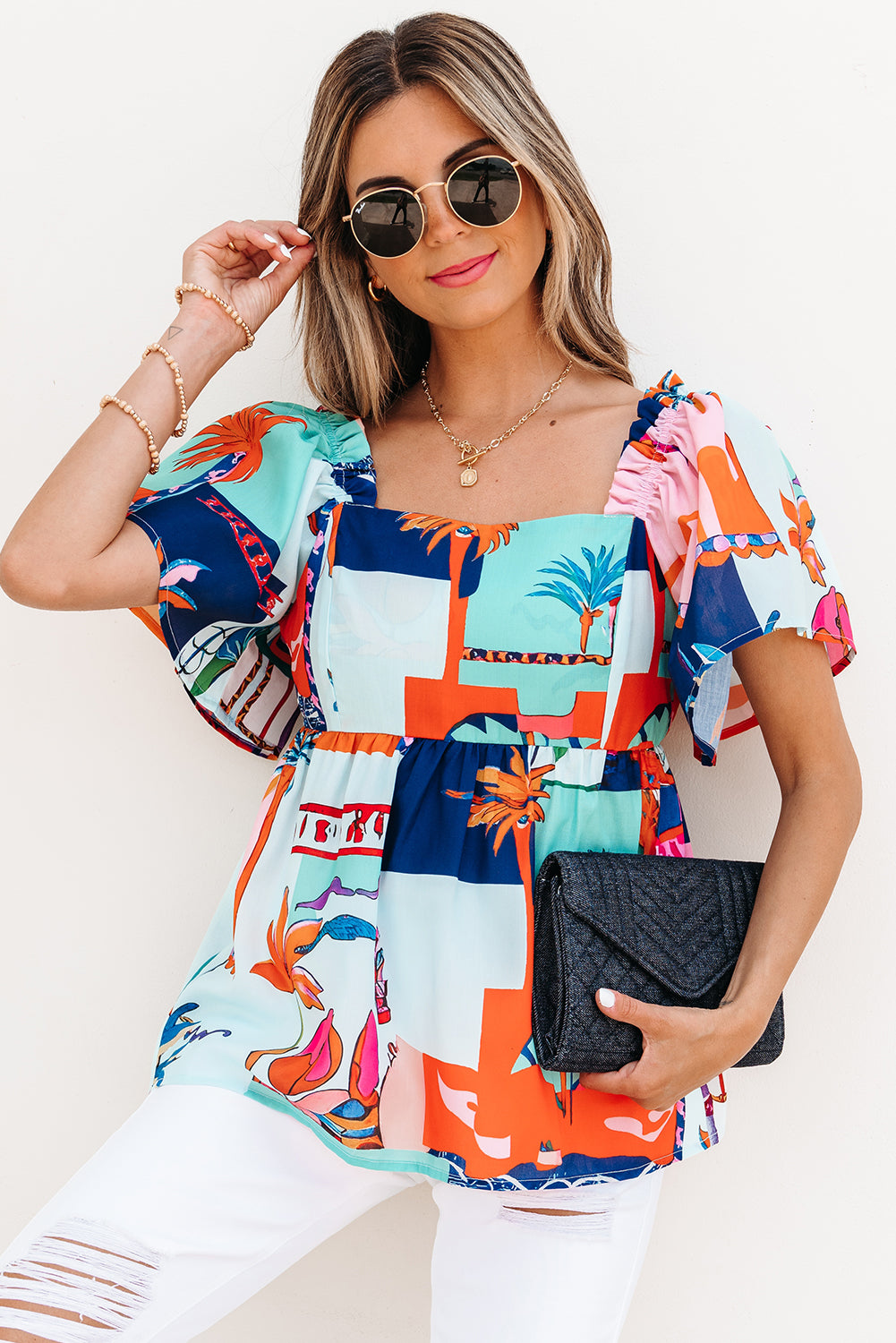 Palm Coast Pop Blouse