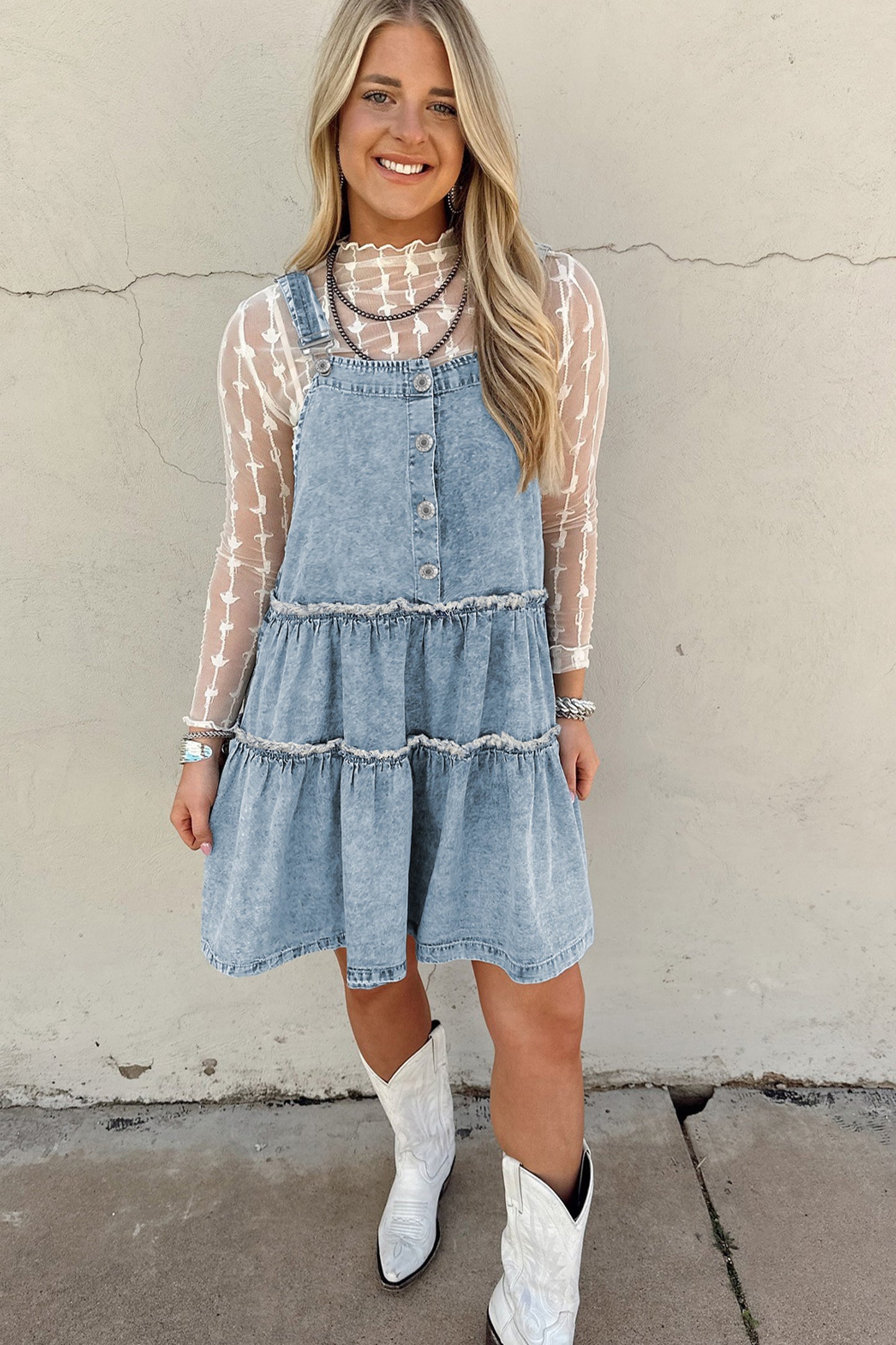 Bluebell Meadow Denim Dress