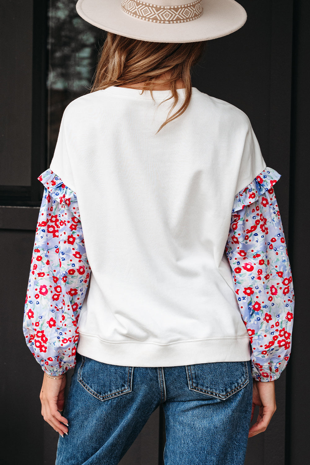 Liberty Bloom Sleeve Pullover