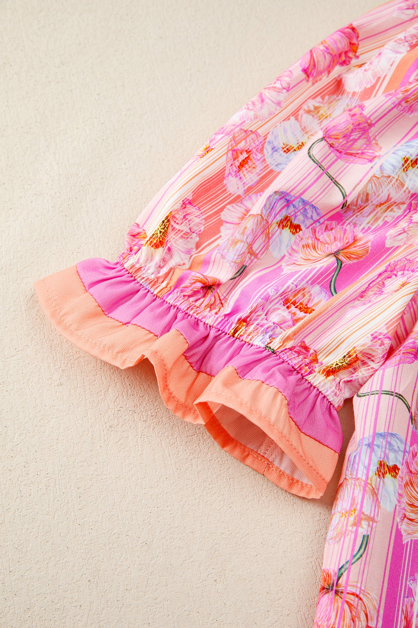 Pink Palm Blossom Blouse