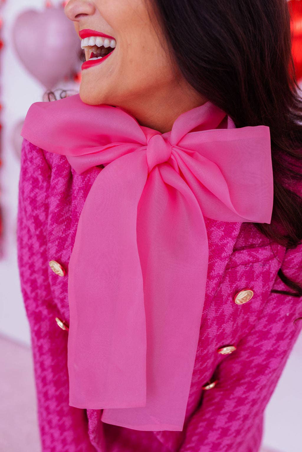 The Pink Champagne Bow Blouse