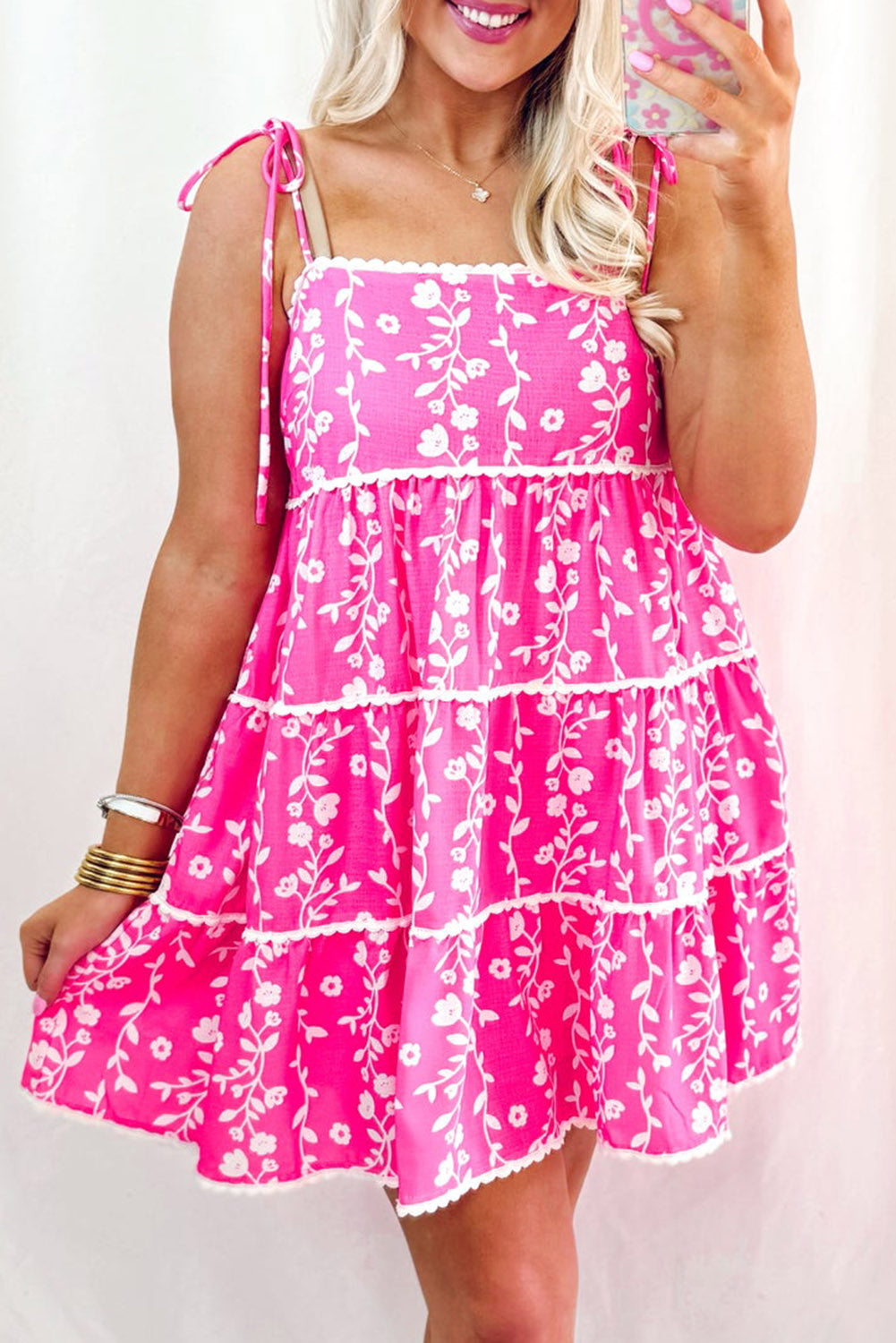 Pink Palms & Prosecco Dress