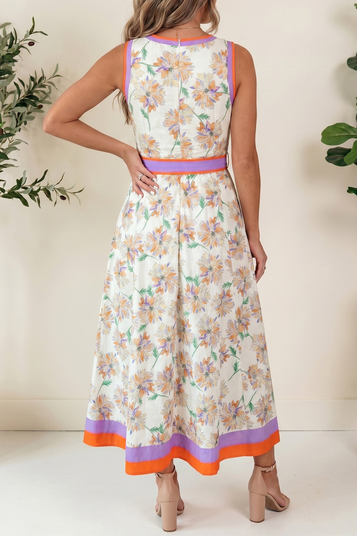 The Sunset Garden Midi Dress 🌸