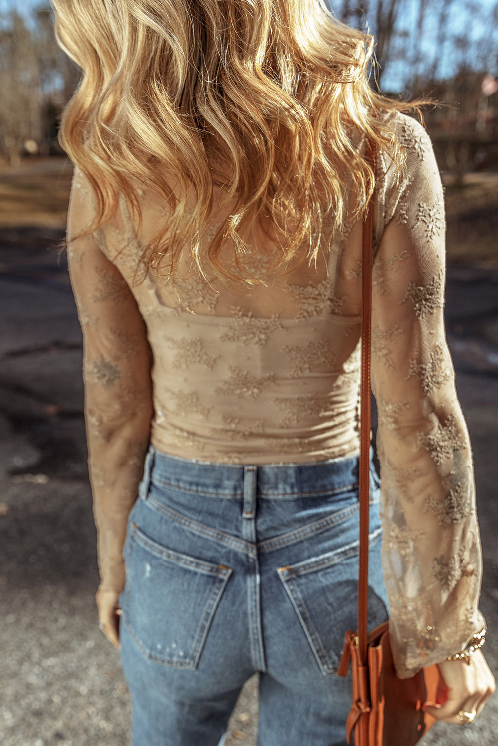The Whisper Lace Mockneck Top