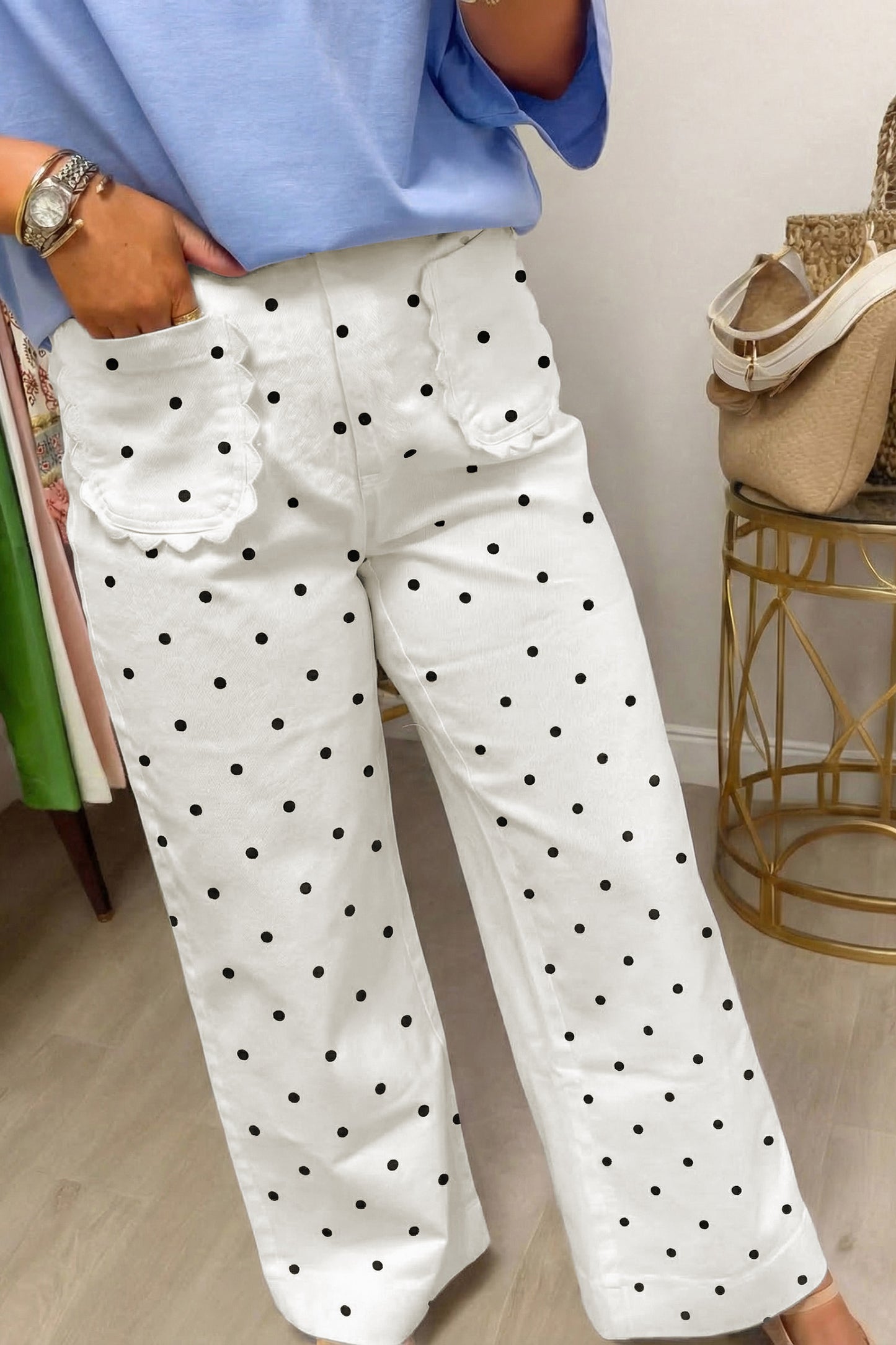 Midnight Dot Darling Pants