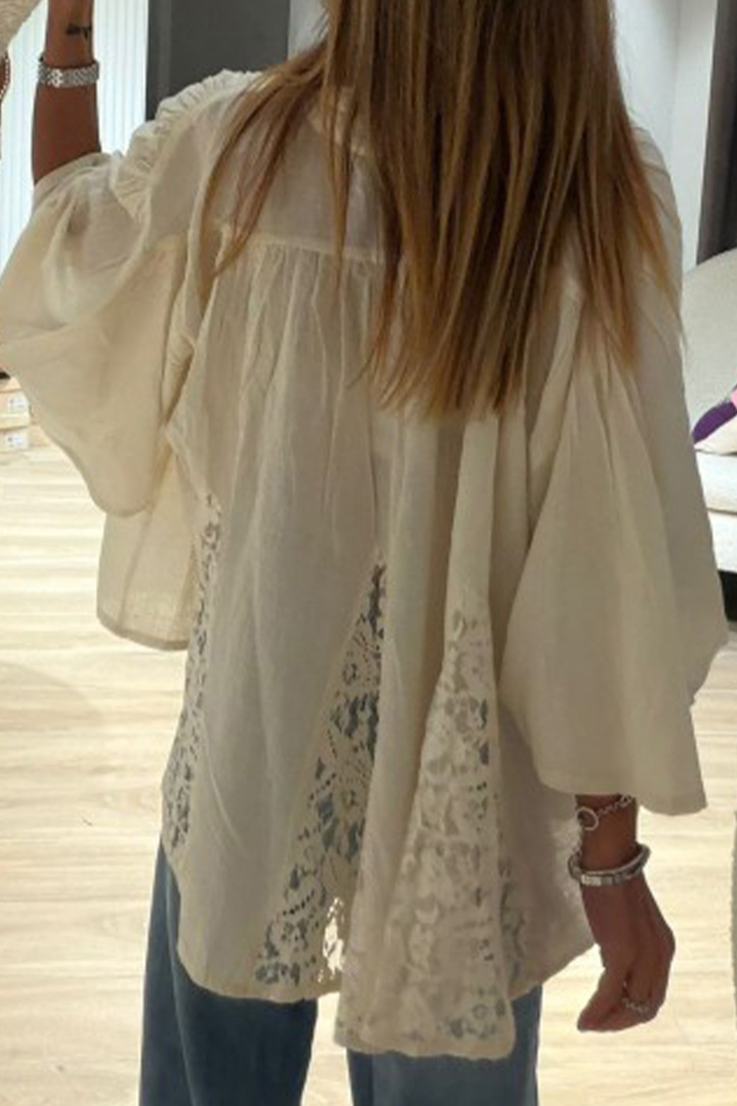 The Ivory Lace Reverie Blouse