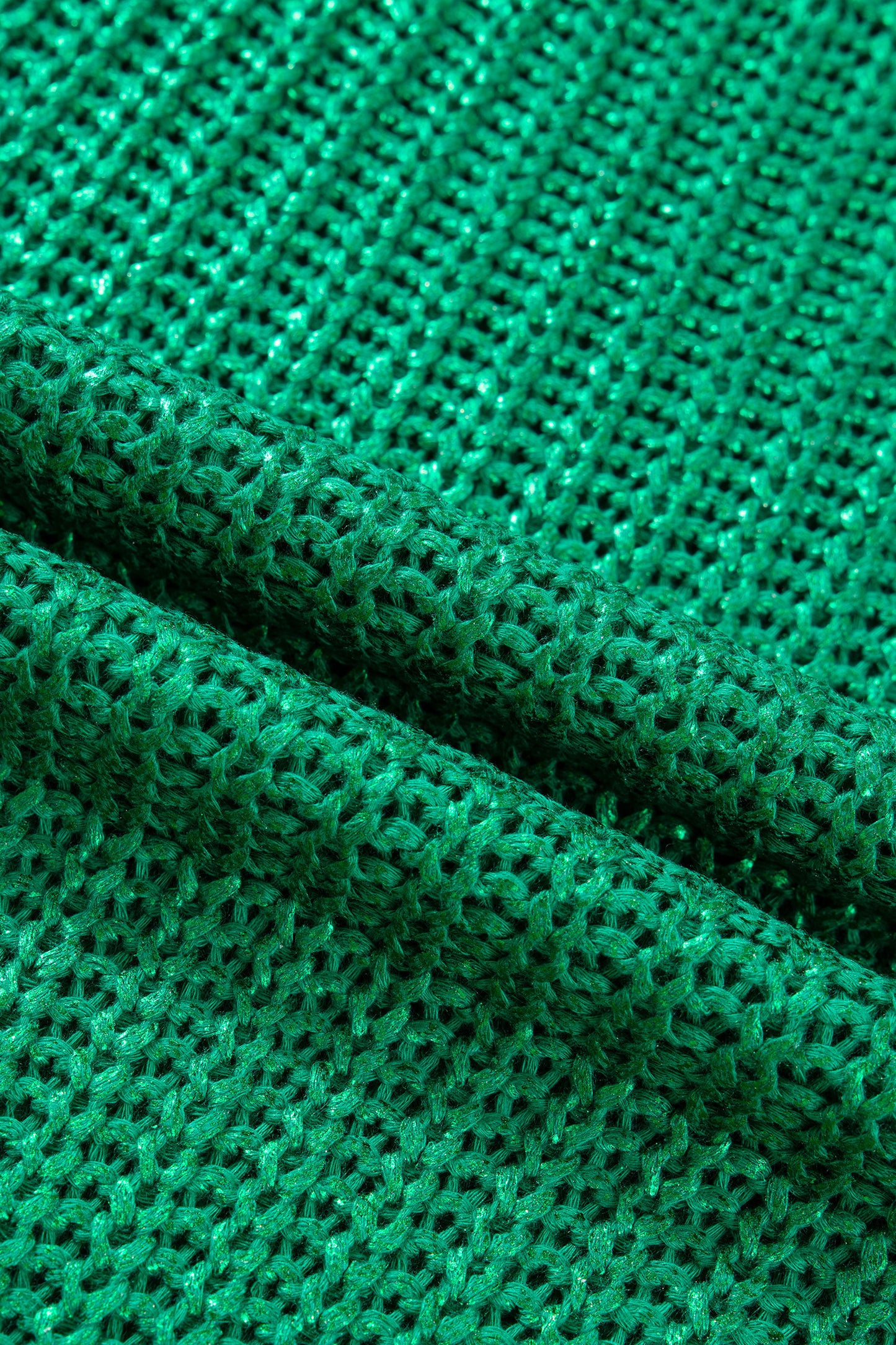 Emerald Shimmer Knit Top
