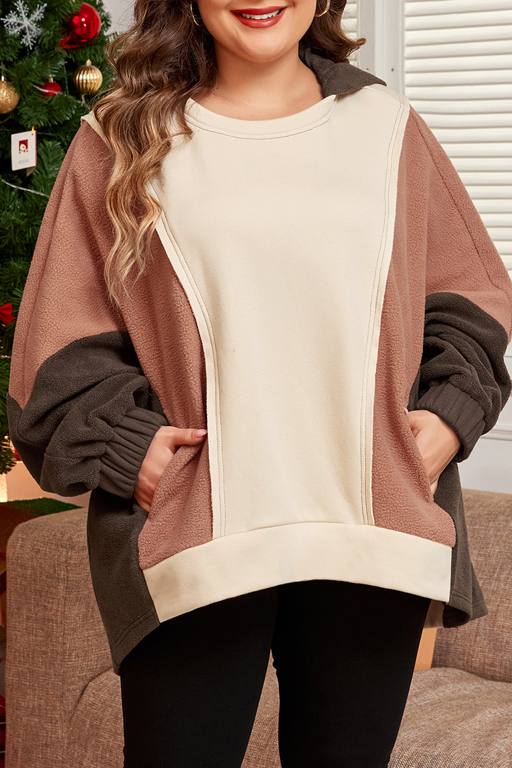 The Cozy Cabin Colorblock Pullover