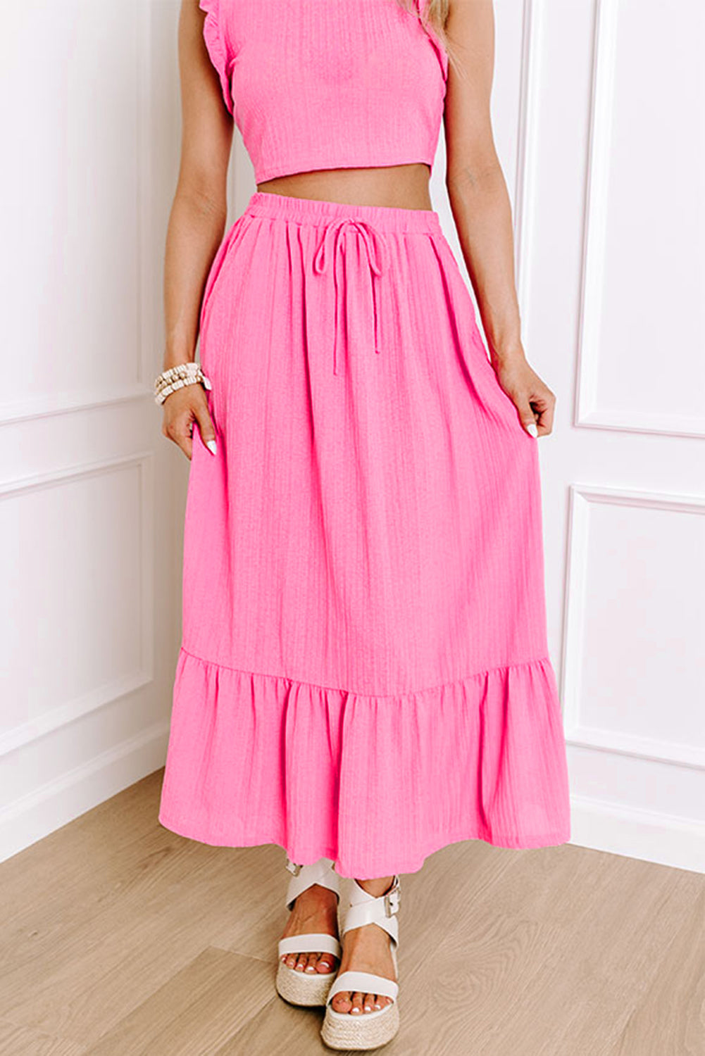 Pink Paradise Skirt Set