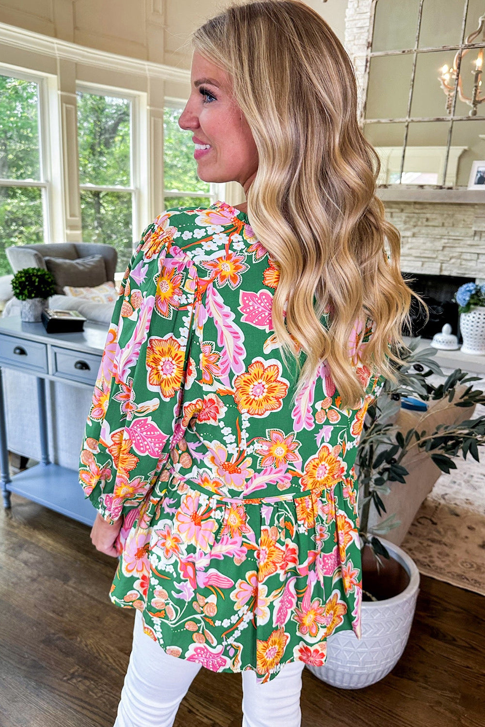 Garden Party Glow Babydoll Top