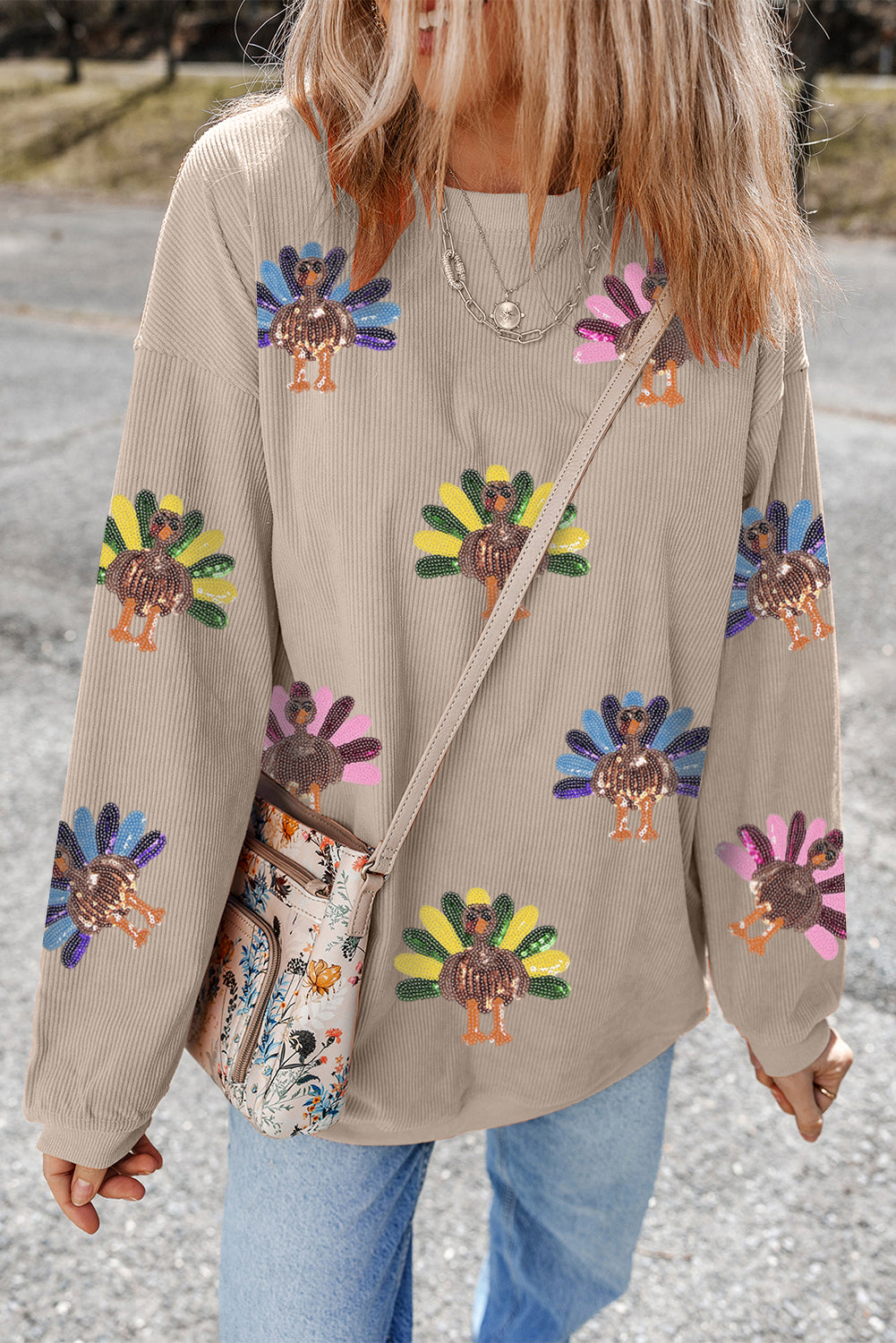 The Turkey Trot & Sparkle Sweatshirt