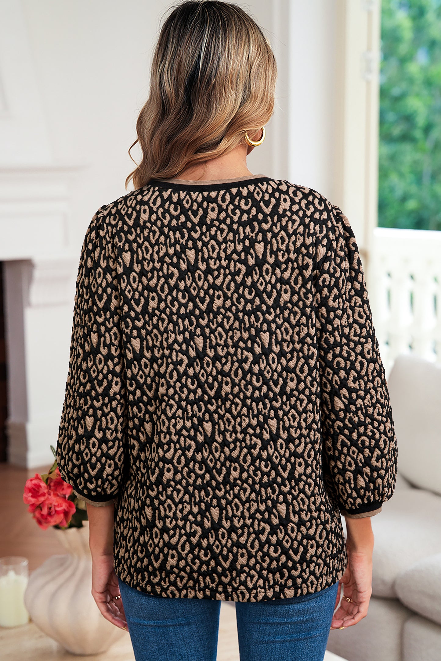 Wild Grace Leopard Blouse