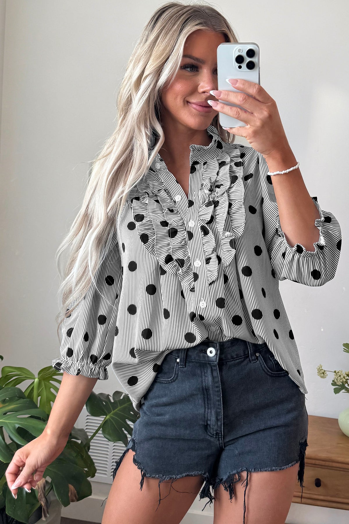 The Dot & Frill Blouse