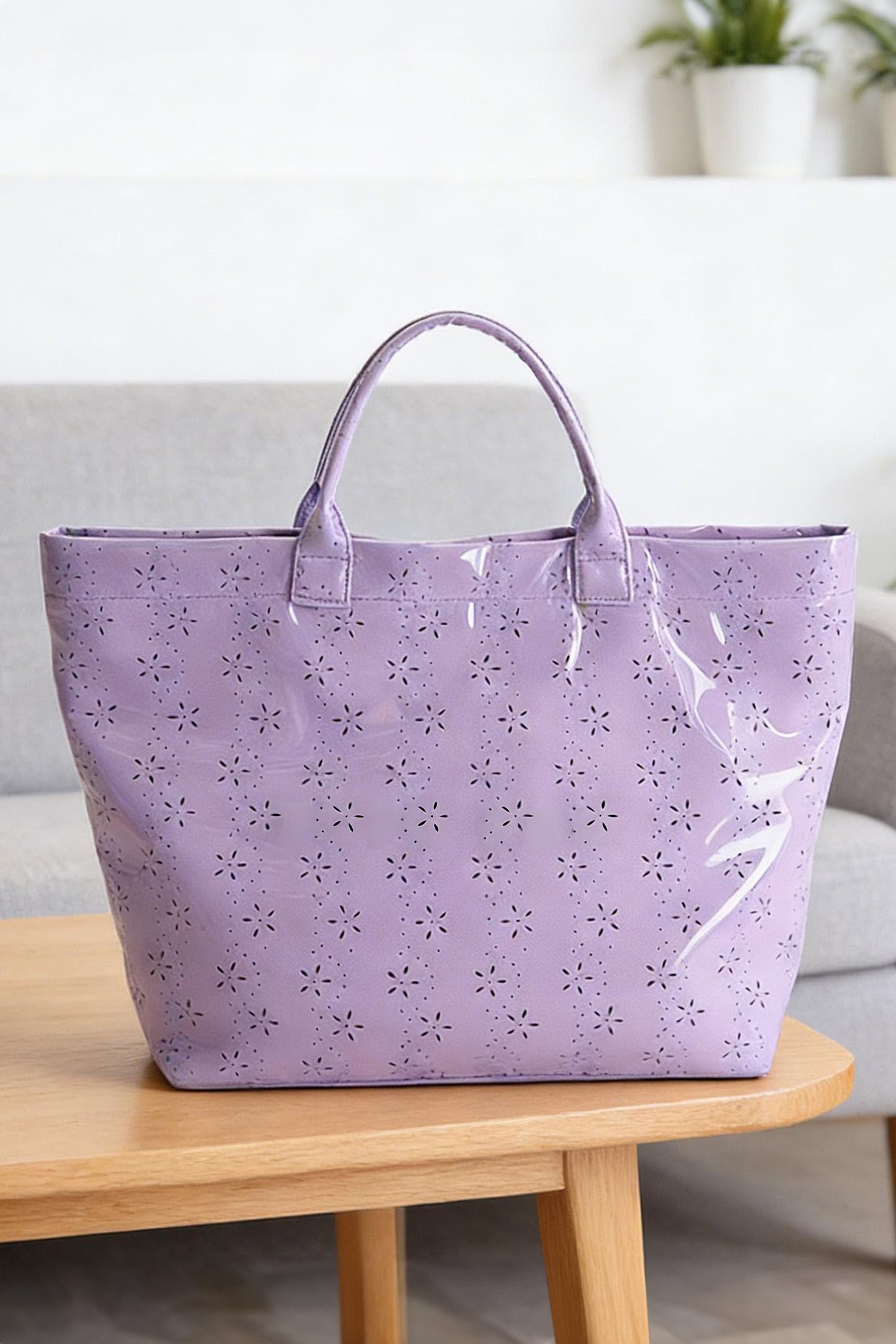 Glossy Waterproof Tote Bag