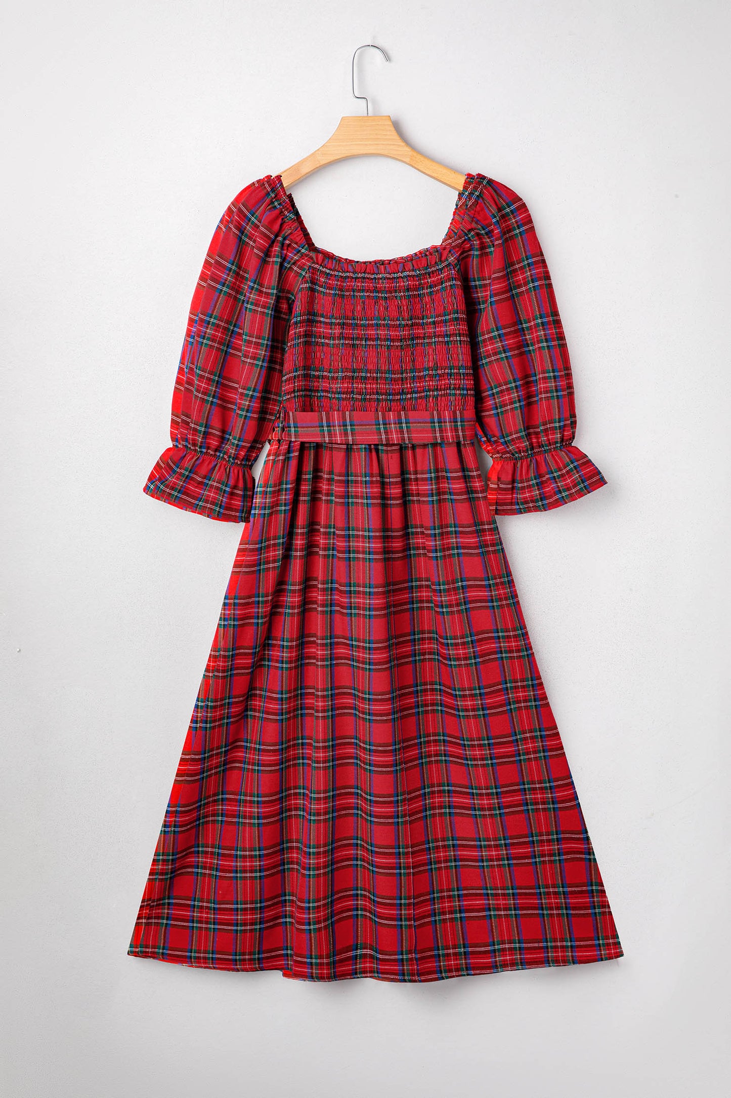 Sugarplum Tartan Smocked Dress