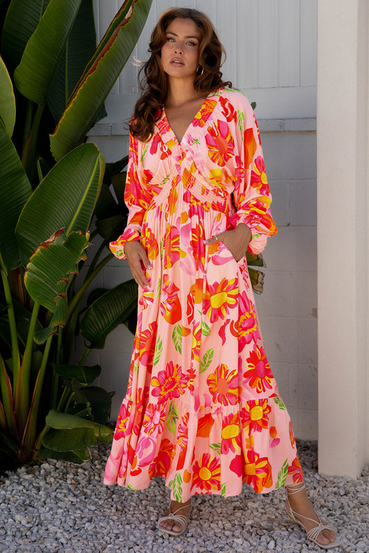 Rosé Resort Maxi Dress
